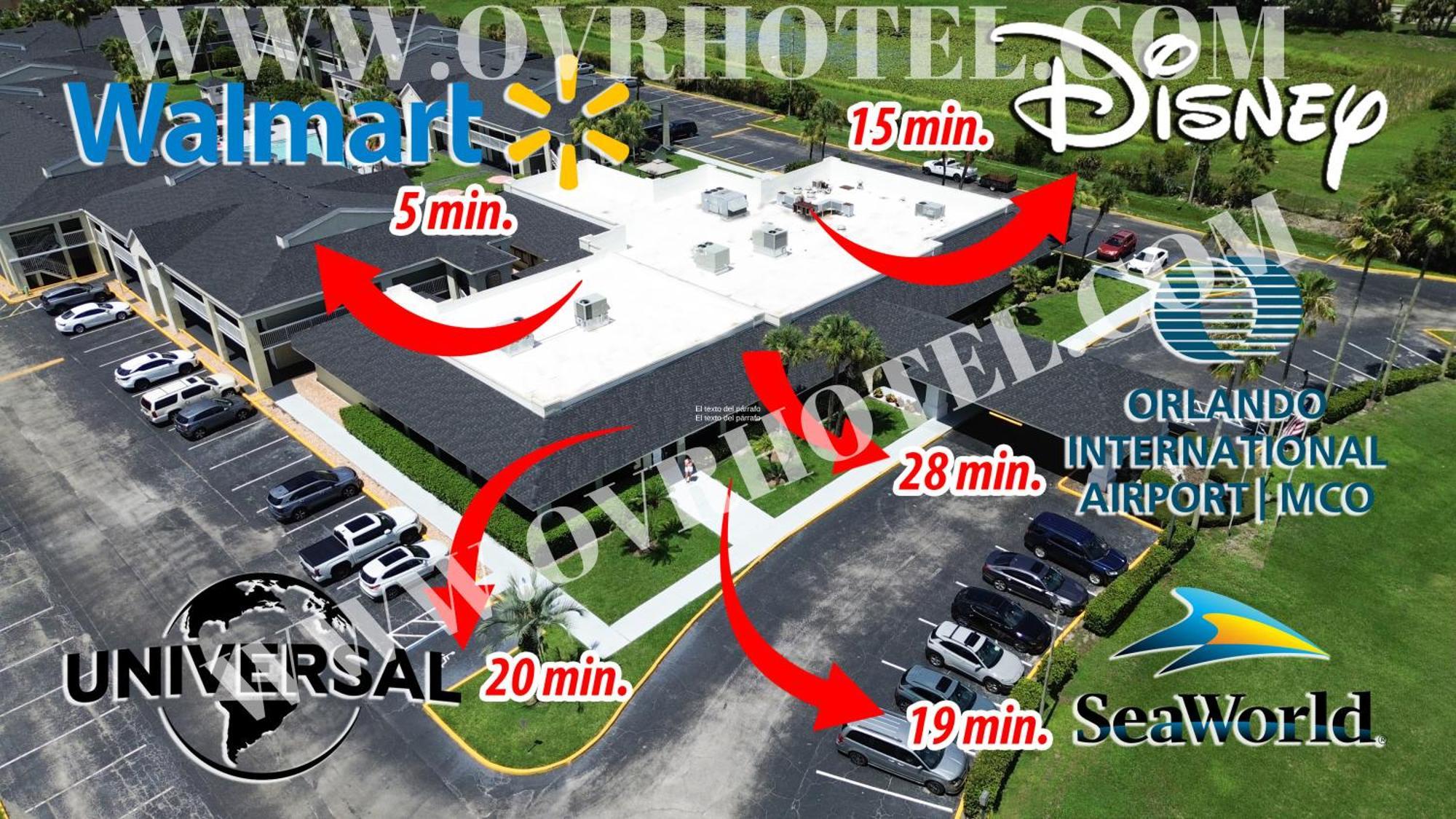 Hotel Room Near Disney 4 People Kissimmee Exterior photo